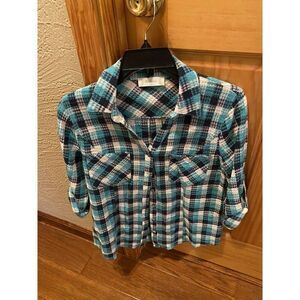 Altar’d state button up plaid size small